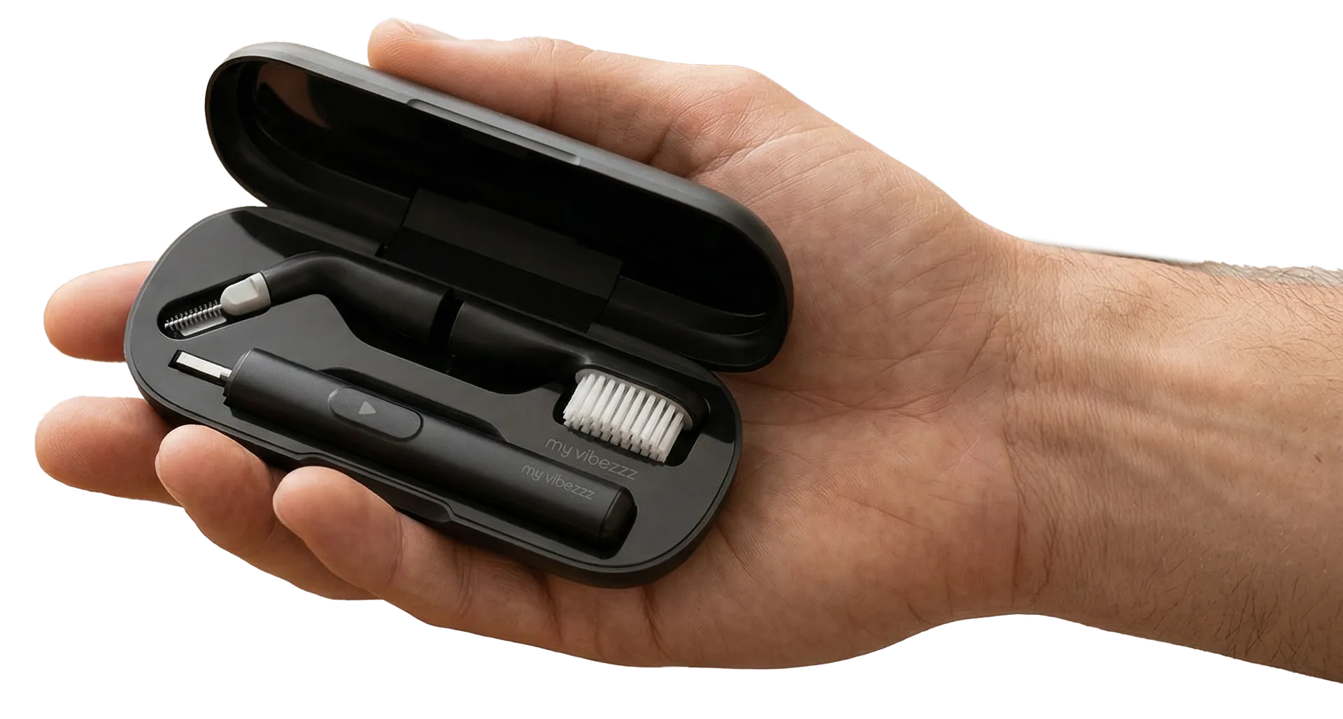MyVibezzz case in hand