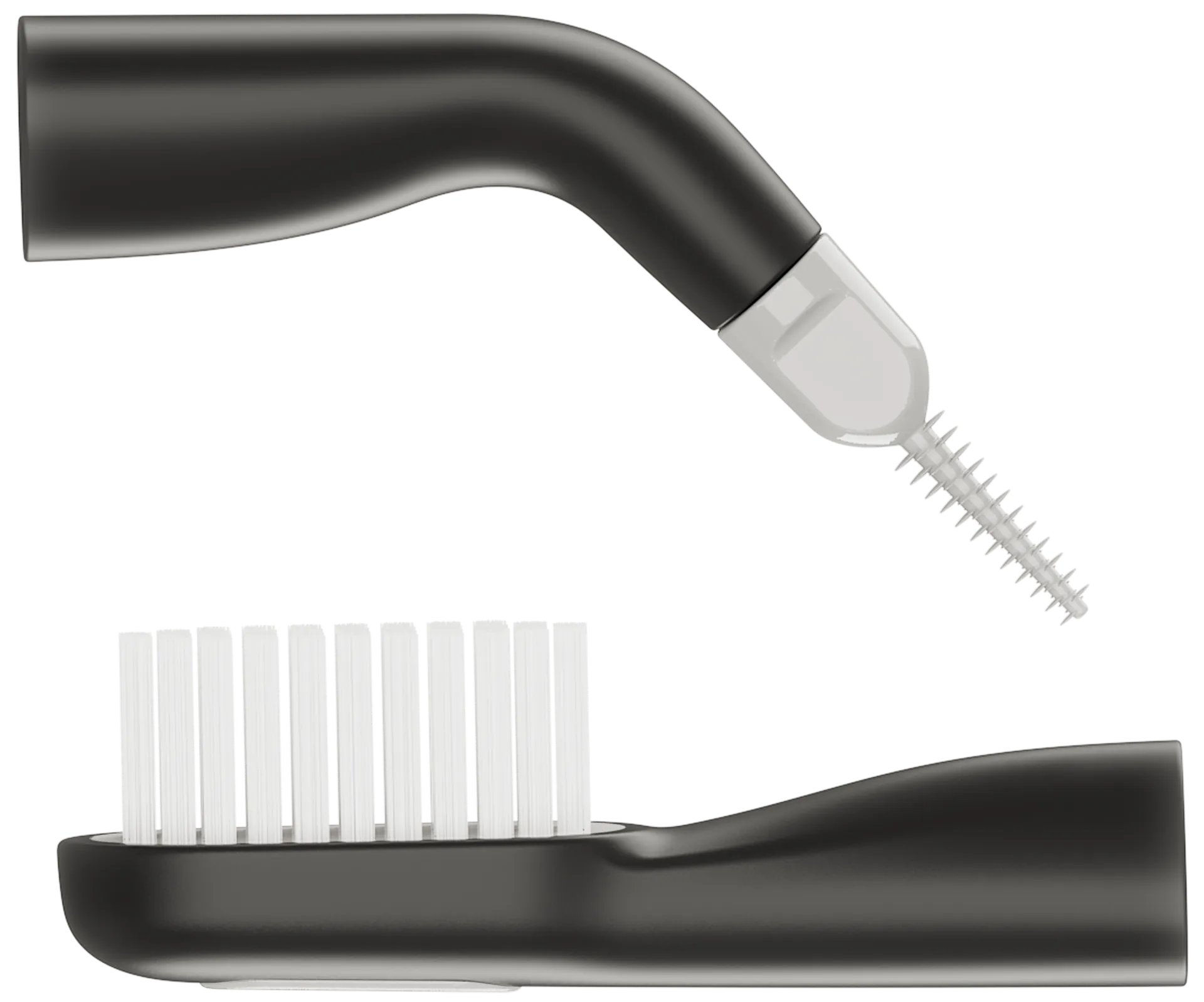 Zahnbürsten- und Interdental-Aufsatz